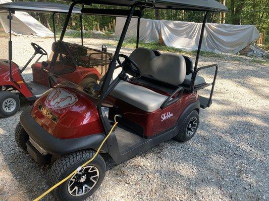 Our new golf cart.