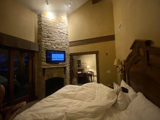 Master Bedroom with vaulted ceilings