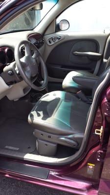 Leather seats well maintained