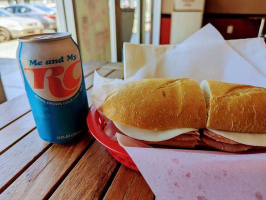 RC Cola & Big Papa Al sandwich