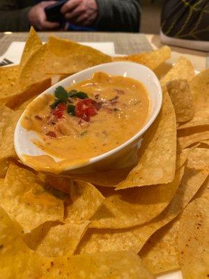 Queso with hatch chili