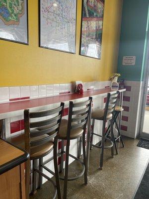 Bar stool area