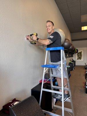 Eric my handsome handyman always helping me with projects in the studio:)