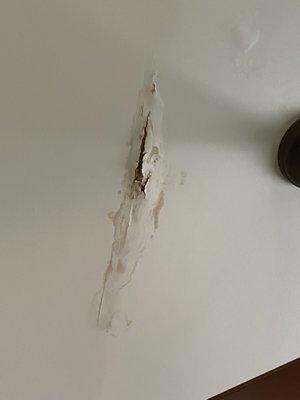 ceiling drywall water damage