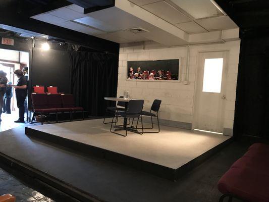 The set for the 2 person play.