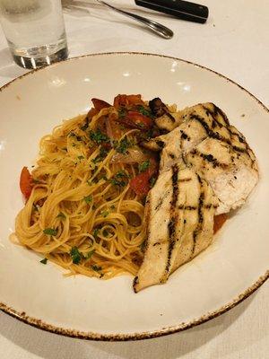 Angel Hair Pomodoro with Chicken