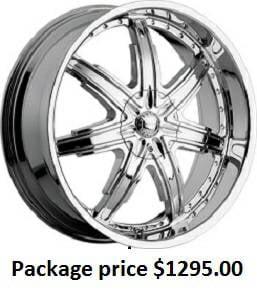 22 inch rims/tires from 1295.00