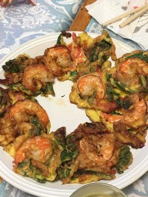 Shrimp with egg