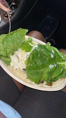 seems like nobody can't cut lettuce nor get a order right, do better before thanks