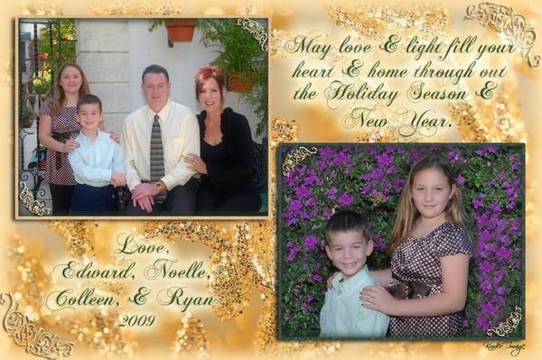 Our Christmas card from last year done by Kinder Image