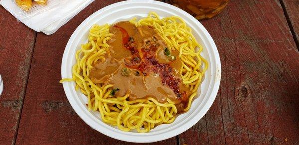 Cold sesame noodles