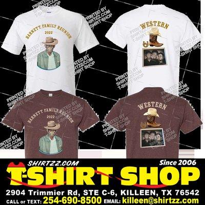 Custom Tees from Shirtzz.com T-Shirt Shop in Killeen TX 76542