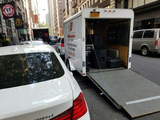 Double parked and abandoned NYC