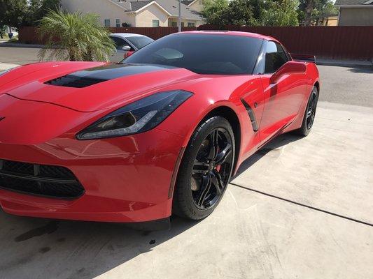 2016 Chevrolet Corvette stingray after getting our summer wash & gloss special, sealed & waxed for 6 months of protection