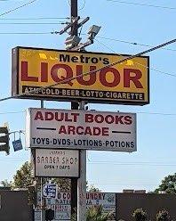 Metro's Liquor Sign