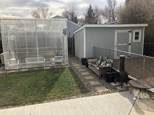 Greenhouse and shed build