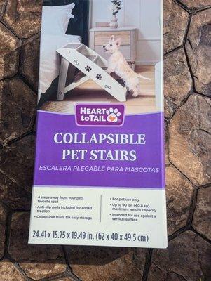 Collapsible pet staircase $25