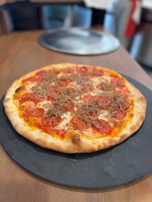 Pepperoni and sausage