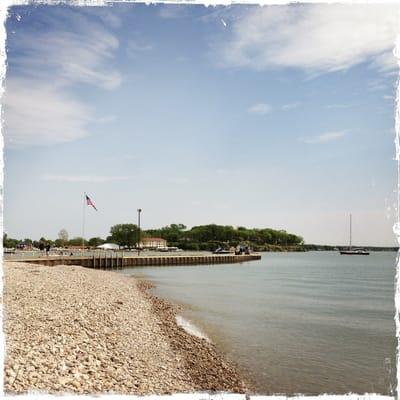 Looking toward the fishing pier