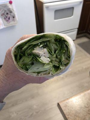 Chicken Cesar Salad wrap