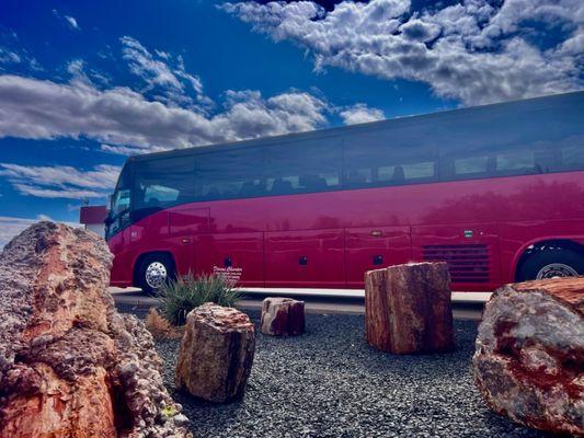 Full size motor coaches and private tour buses in Tucson Arizona!