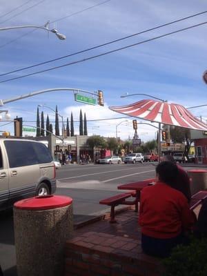 Corner of 4th ave and 6th near university of az wildcat country