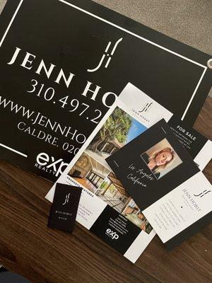 Small sign, flyer, post card, business card