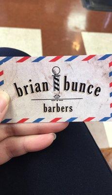 Business card, interior idea what the barber shop looks like