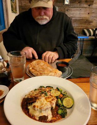 Calzone & Eggplant Parmigiano