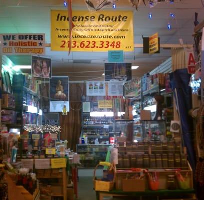 The front of Incense Route (Unit #51 inside the 6th & Los Angeles Wholesale Plaza, listen for loud Indian music!)