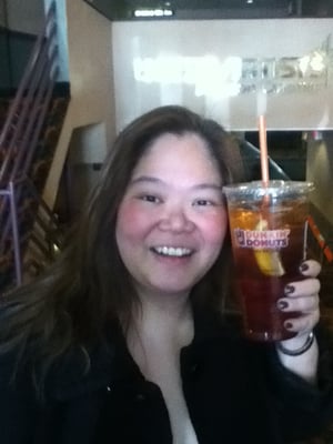 Iced tea as tall as my head