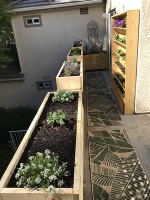 Planter boxes for small balcony