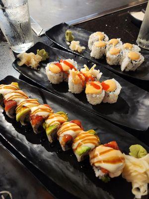 Sushi Rolls: Butterfly, Spicy White Tuna, Kiku