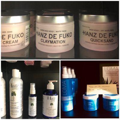 Honeycomb Organic Hair Salon carries these brands!