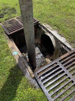 Finish product storm drain