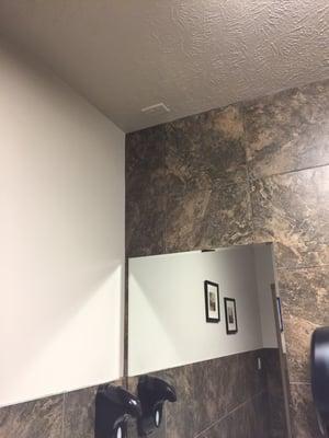 If you need an outlet in the ceiling in the bathroom, they have one