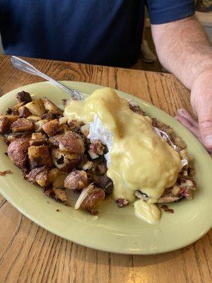 Irish eggs Benedict plate