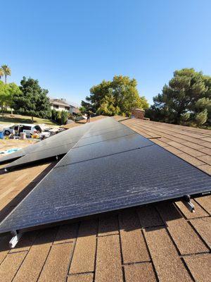 Pic#1 Before solar panel cleaning
  Lewis Premier Solar Cleaning LLC 
  702-982-9136