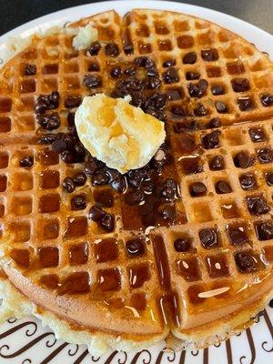 Chocolate chip waffle