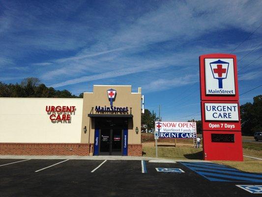 MainStreet Family Urgent Care in Alexander City is open 7 days a week!