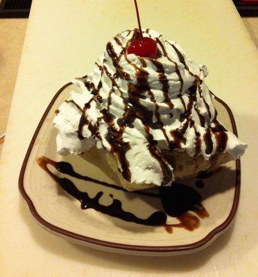 Chocolate fried ice cream