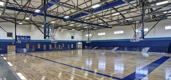 Gulf Breeze Community Center.  Indoor basketball court.