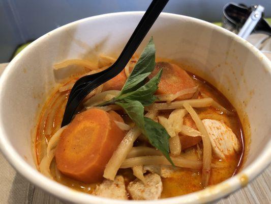 Red Curry w/ chicken.  Good, but not great!