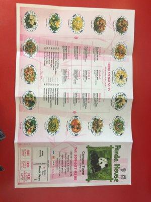 Panda House's Menu