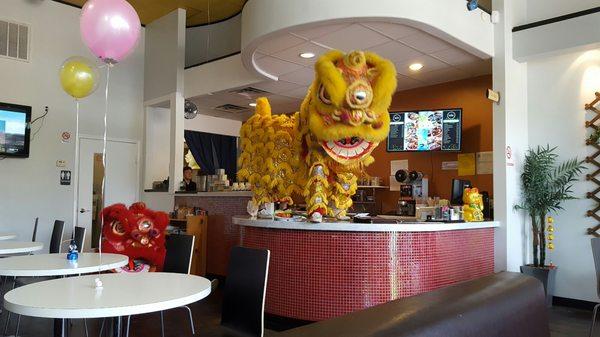 They had a lion dance at their grand opening