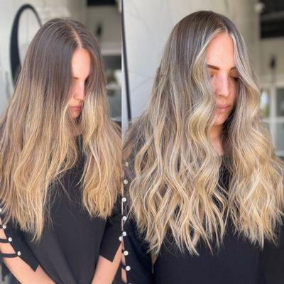 Balayage/ baby light blonding service