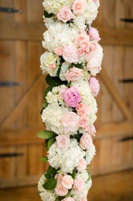 Close-up of floral arch, J. Morris Flowers