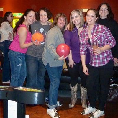 Bowling with the staff