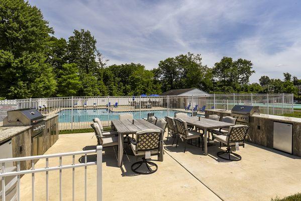 Poolside Seating Area