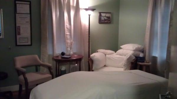 cozy massage room.